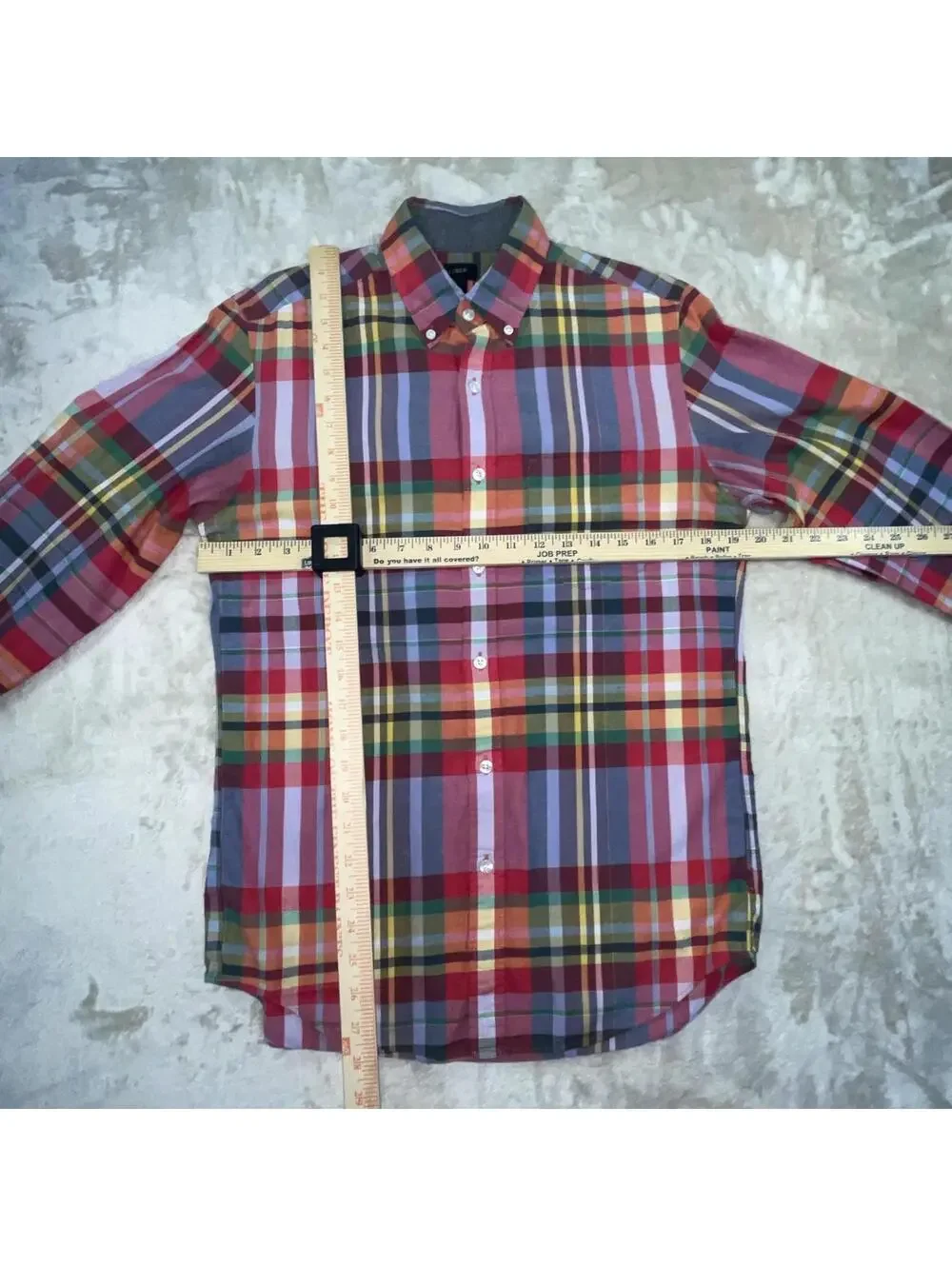 J.Crew Mens Long Sleeve Summer Plaid Button Shirt Sz S /Pink-Multicolor/Casual